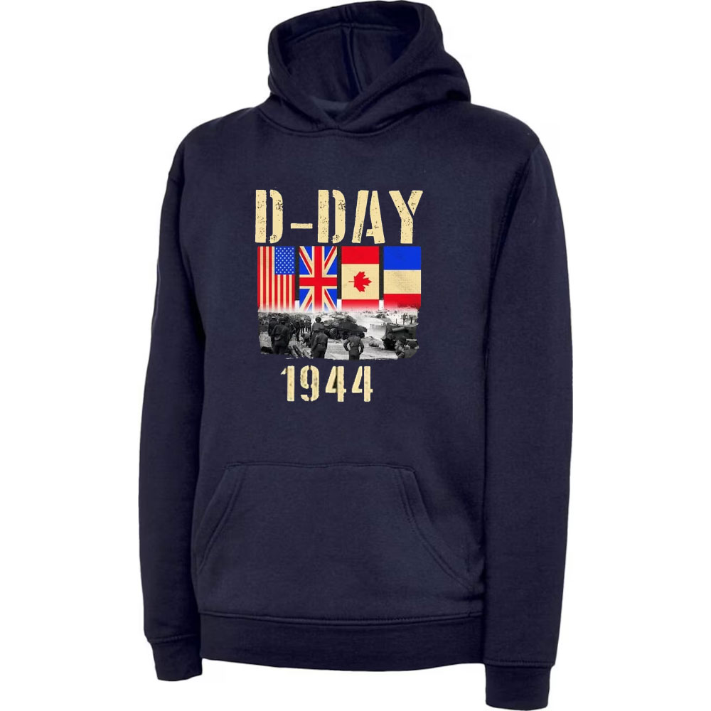 Winter Clothing Uk - D-Day パーカー ノルマンディー上陸作戦 81-82 周年記念 1944