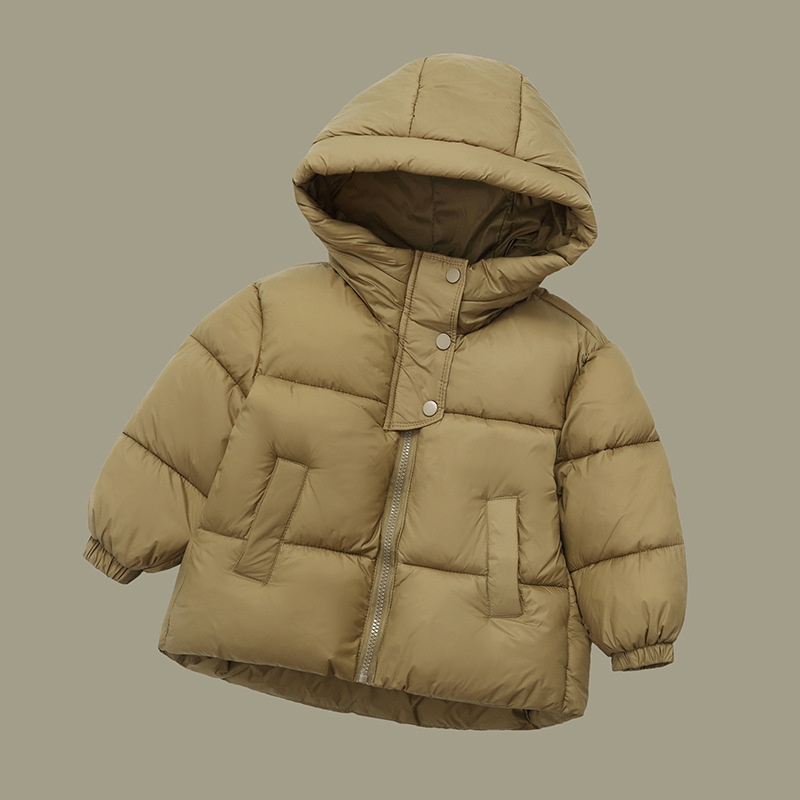 Winter Clothing Activities For Toddlers - 129 子供用ダウンジャケット 男の子用厚手暖かいコート キッズ冬用フード付きアウター 女の子用ファッション無地パーカー 幼児用衣料
