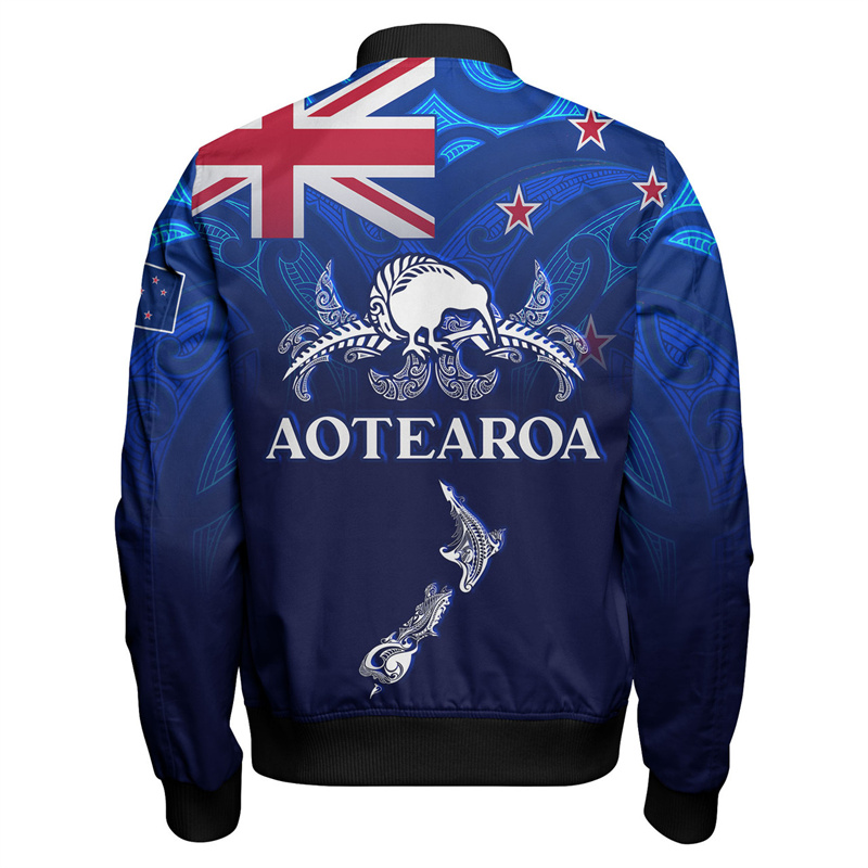 Winter Clothing New Zealand - 男性用国旗ジャケット,3Dプリント,ニュージーランドのタトゥー,国旗,エスニックエンブレム,グラフィックウェア,ファッション,秋