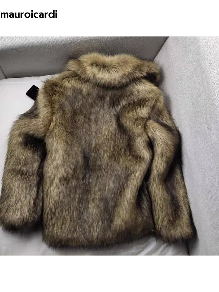 Mauroicardi 冬ショート厚く暖かい毛深いシャギーフ - Winter Clothing Cute のレビューと価格