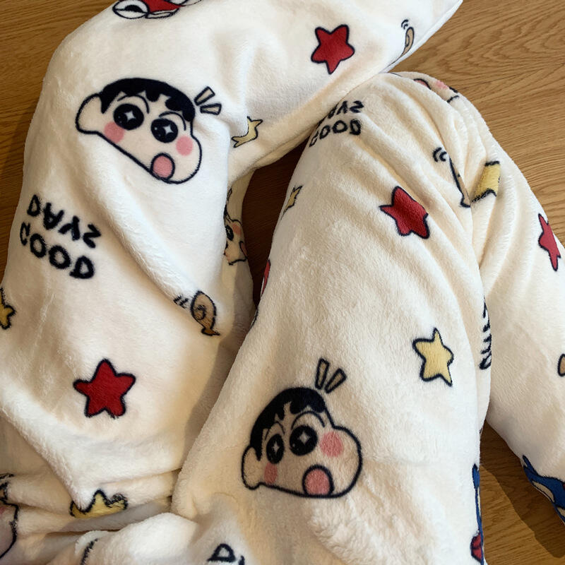 Y2K クレヨンしんちゃん女性ぬいぐるみパジャマパンツアニメ - Winter Clothing Cute のレビューと価格