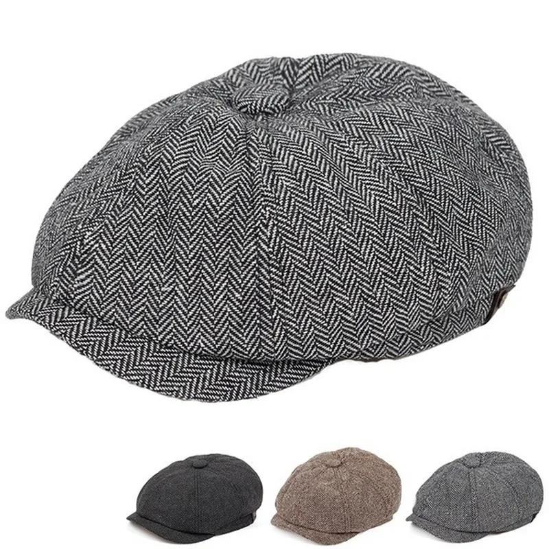 メンズフラットトップアイビーギャツビードライビングキャップ秋 - Winter Clothing Drive のレビューと価格