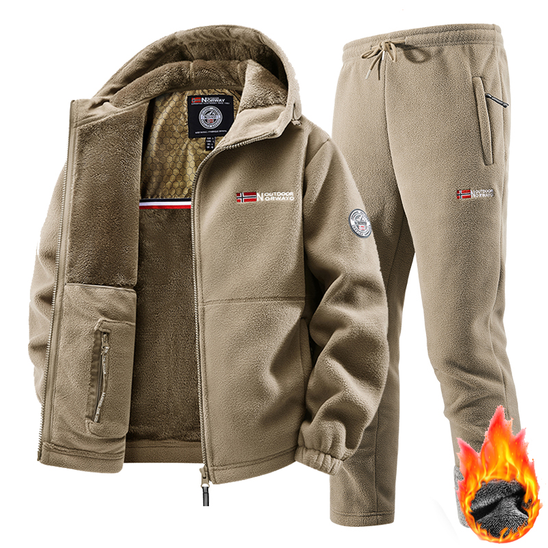 新作ウィンタースポーツウェアセット メンズ レトロトレーニン - Winter Clothing Matching のレビューと価格
