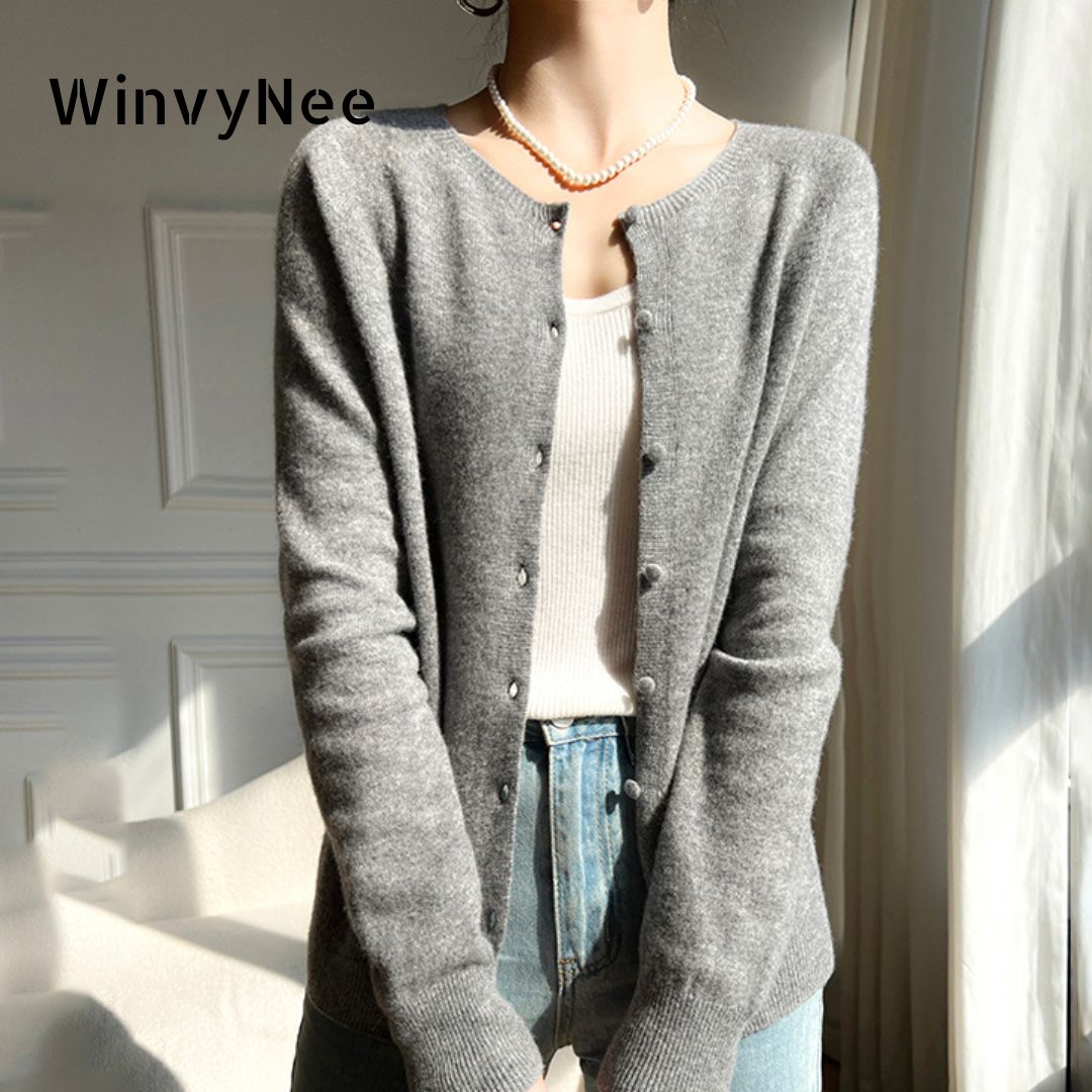 Wwiynee-女性用ニットウールカーディガン、カジュアルセ - Winter Clothing Trends For Women のレビューと価格