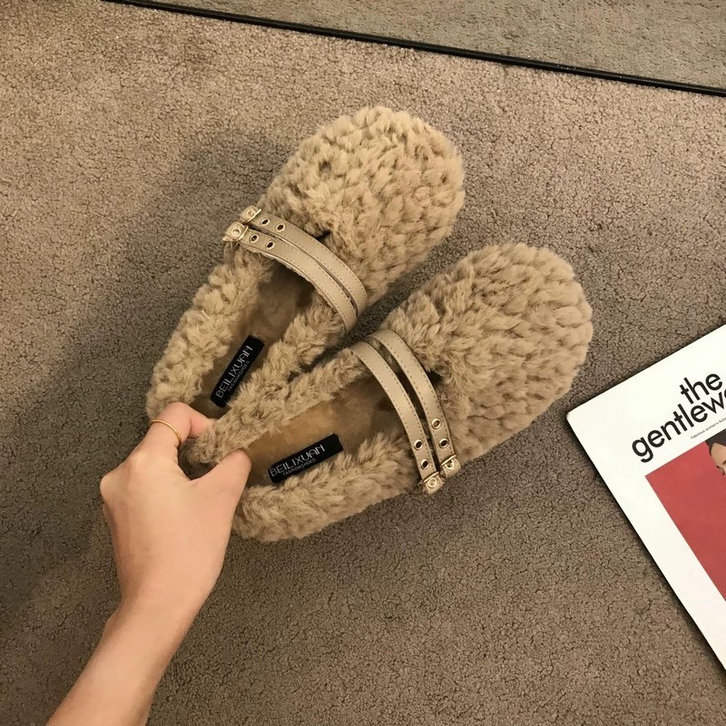 デザイナー暖かいコットンレディースフラットシューズ、レディー - Winter Clothing Clearance Sale のレビューと価格