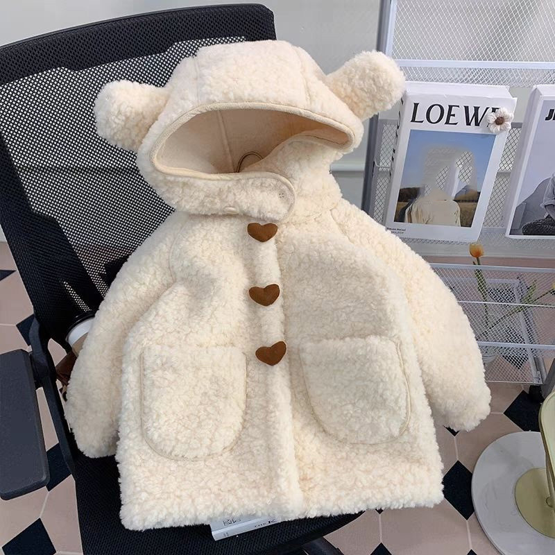 肥厚フリース女の子コート子供冬暖かいジャケット子供フード付き - Winter Clothing Activities For Toddlers のレビューと価格
