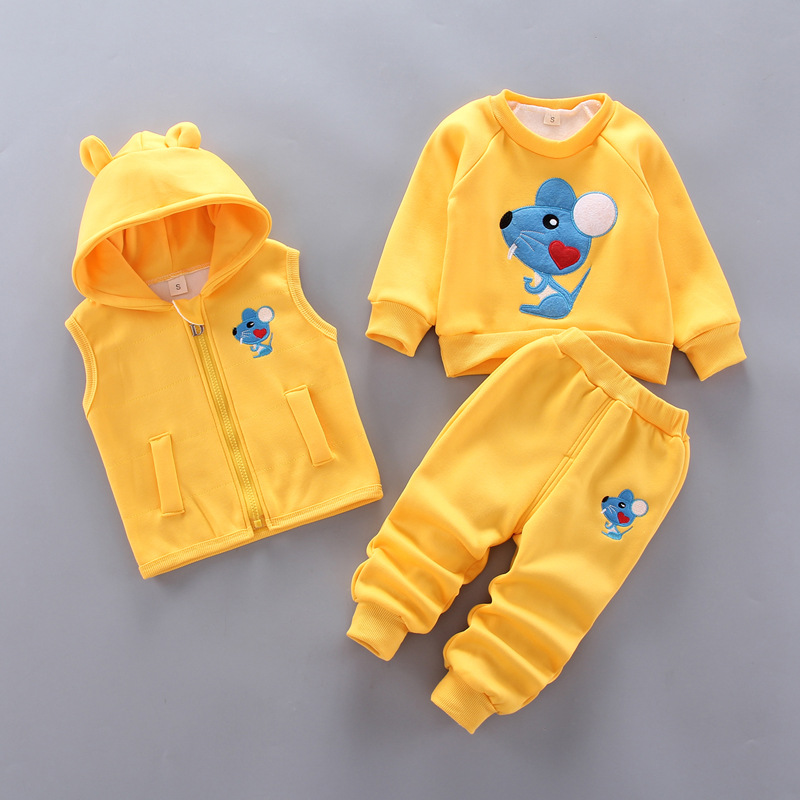 男の子と女の子のためのベルベットの服セット,厚いカジュアルな - Winter Clothing Activities For Toddlers のレビューと価格