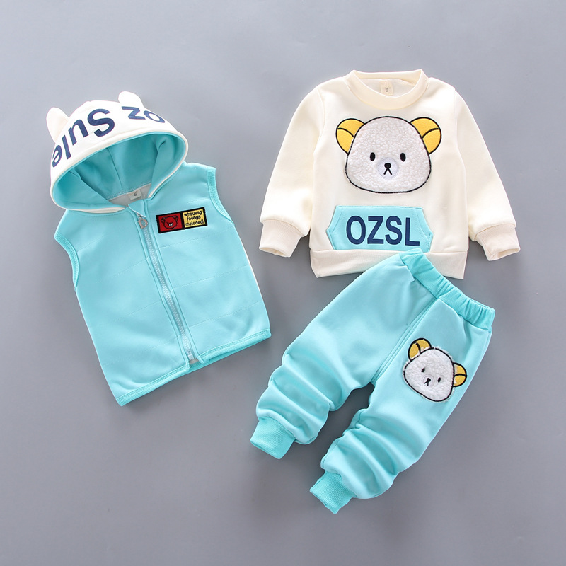 男の子と女の子のためのベルベットの服セット,厚いカジュアルな - Winter Clothing Activities For Toddlers のレビューと価格