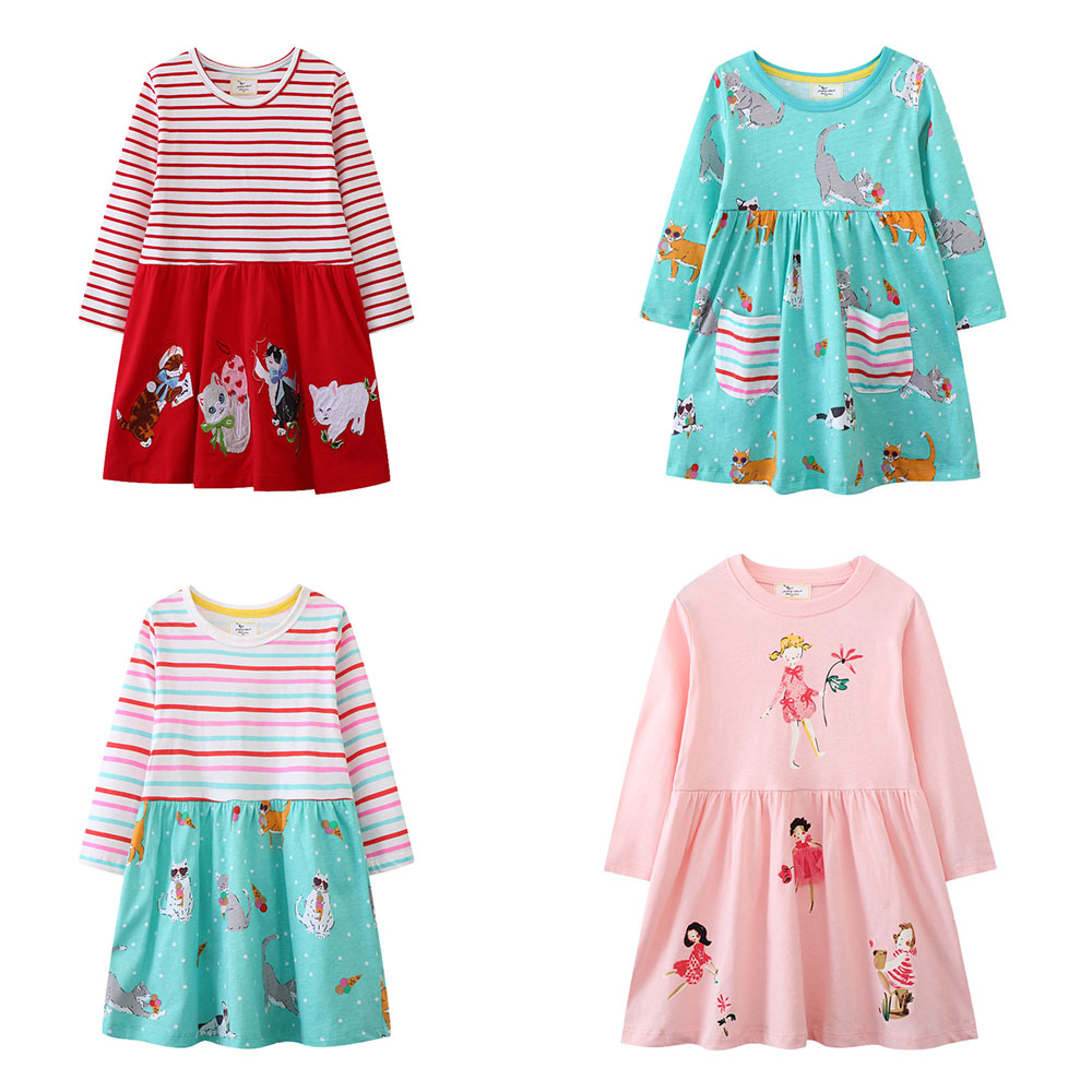 ジャンプメーターズガールズ長袖猫コスチュームドレス 2-7T - Winter Clothing Activities For Toddlers のレビューと価格