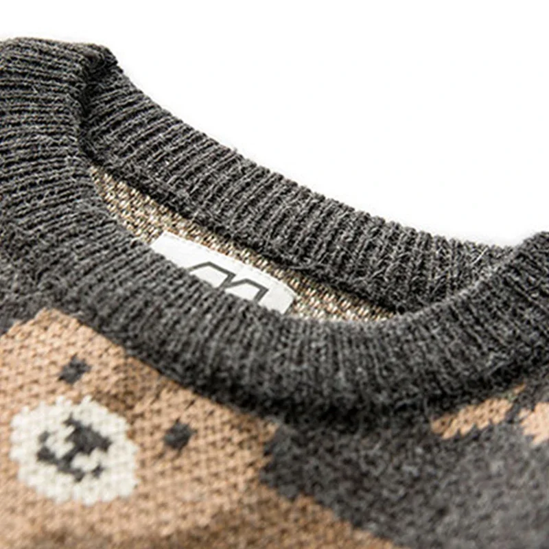 男性と女性の日本のかわいいクマのニットセーター、ヴィンテージ - Winter Clothing Cute のレビューと価格