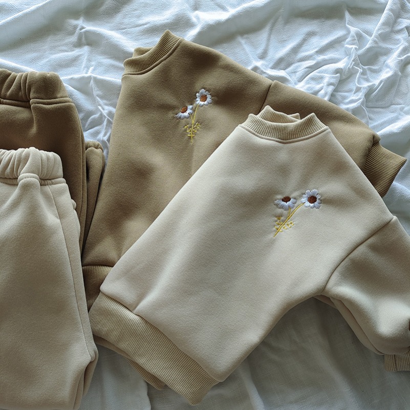 ベビーガールフリースプルオーバートップス+パンツスーツ秋冬幼 - Winter Clothing Activities For Toddlers のレビューと価格