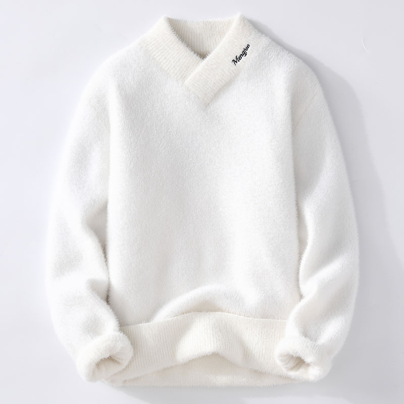 セーター男性冬韓国スタイルメンズファッション暖かいセーター  - Winter Clothing Cute のレビューと価格