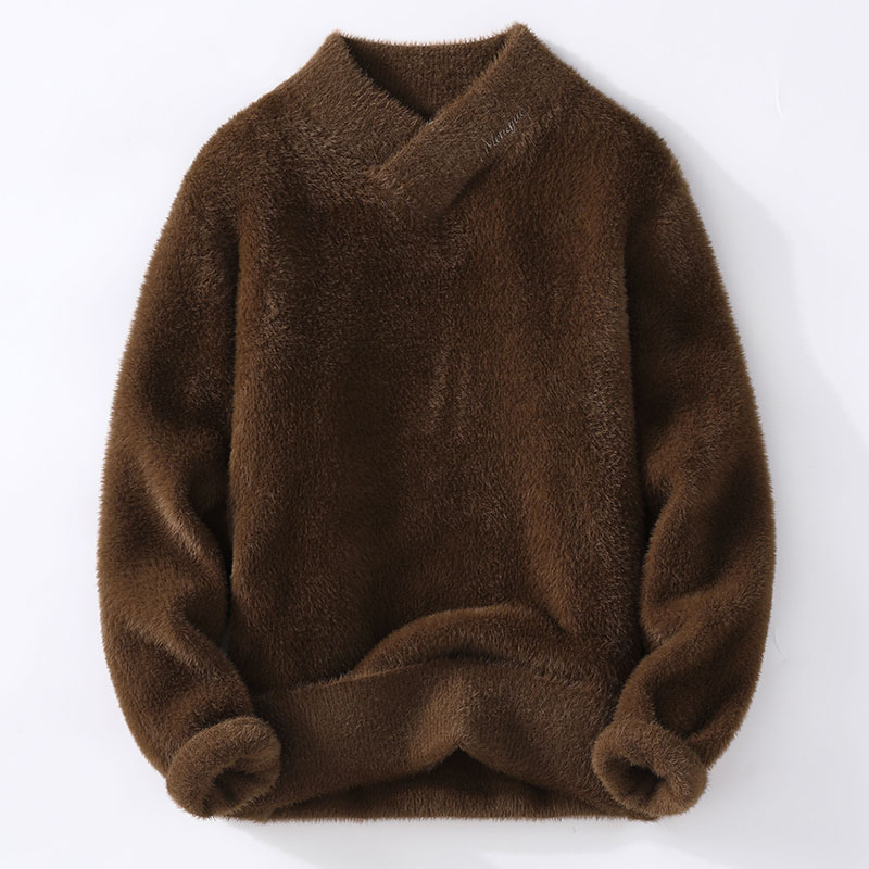 セーター男性冬韓国スタイルメンズファッション暖かいセーター  - Winter Clothing Cute のレビューと価格