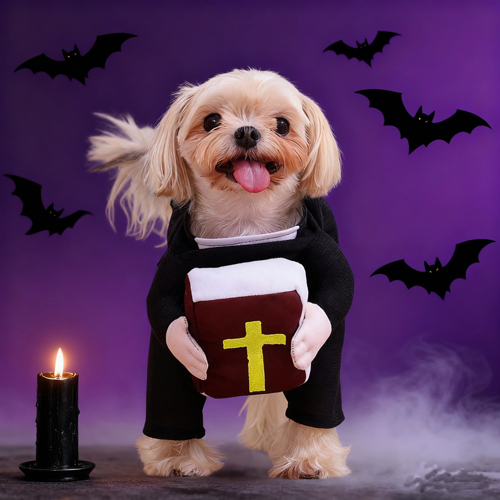 面白いハロウィンペット犬コスプレコスチューム小型犬中型犬パー - Winter Clothing Dress Up のレビューと価格