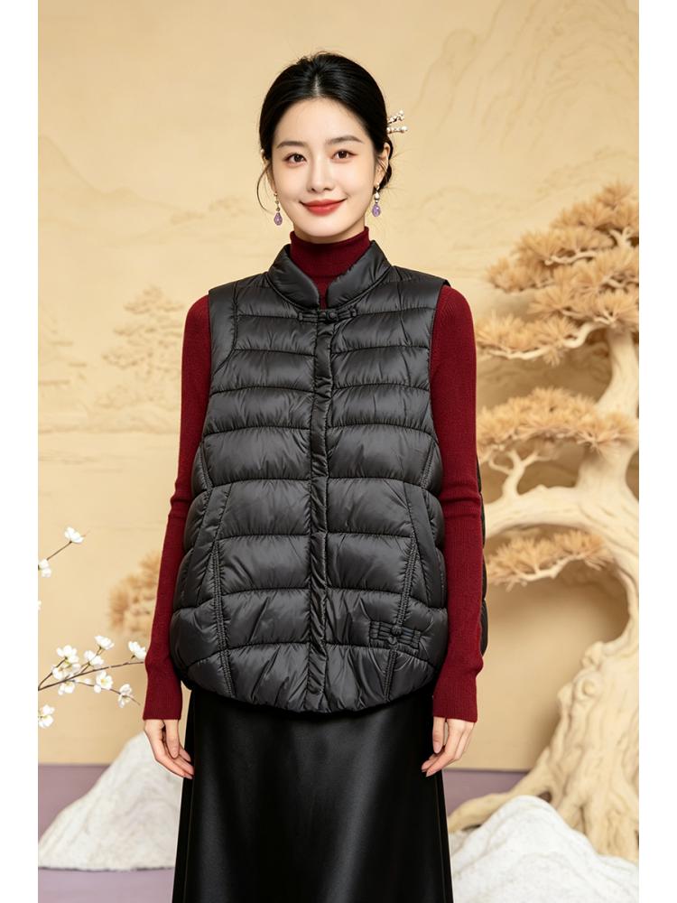 レディースチャイナスタイル暖かいベスト 軽量コットン 秋冬ア - Winter Clothing Clearance Sale のレビューと価格