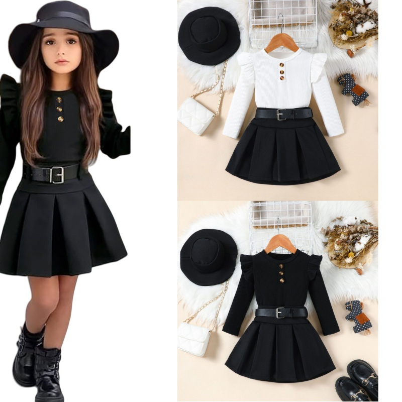 2025年秋冬 キッズ ガールズ 3点セット ワンピース+ベ - Winter Clothing Activities For Toddlers のレビューと価格