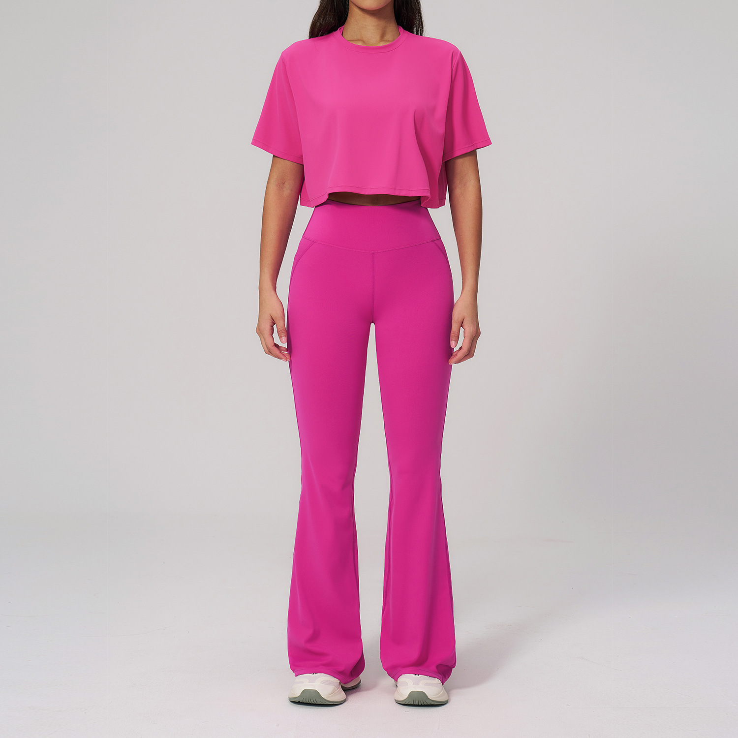 2ピースヨガセット スポーツウェア ジムスーツ レディース  - Winter Clothing Trends For Women のレビューと価格