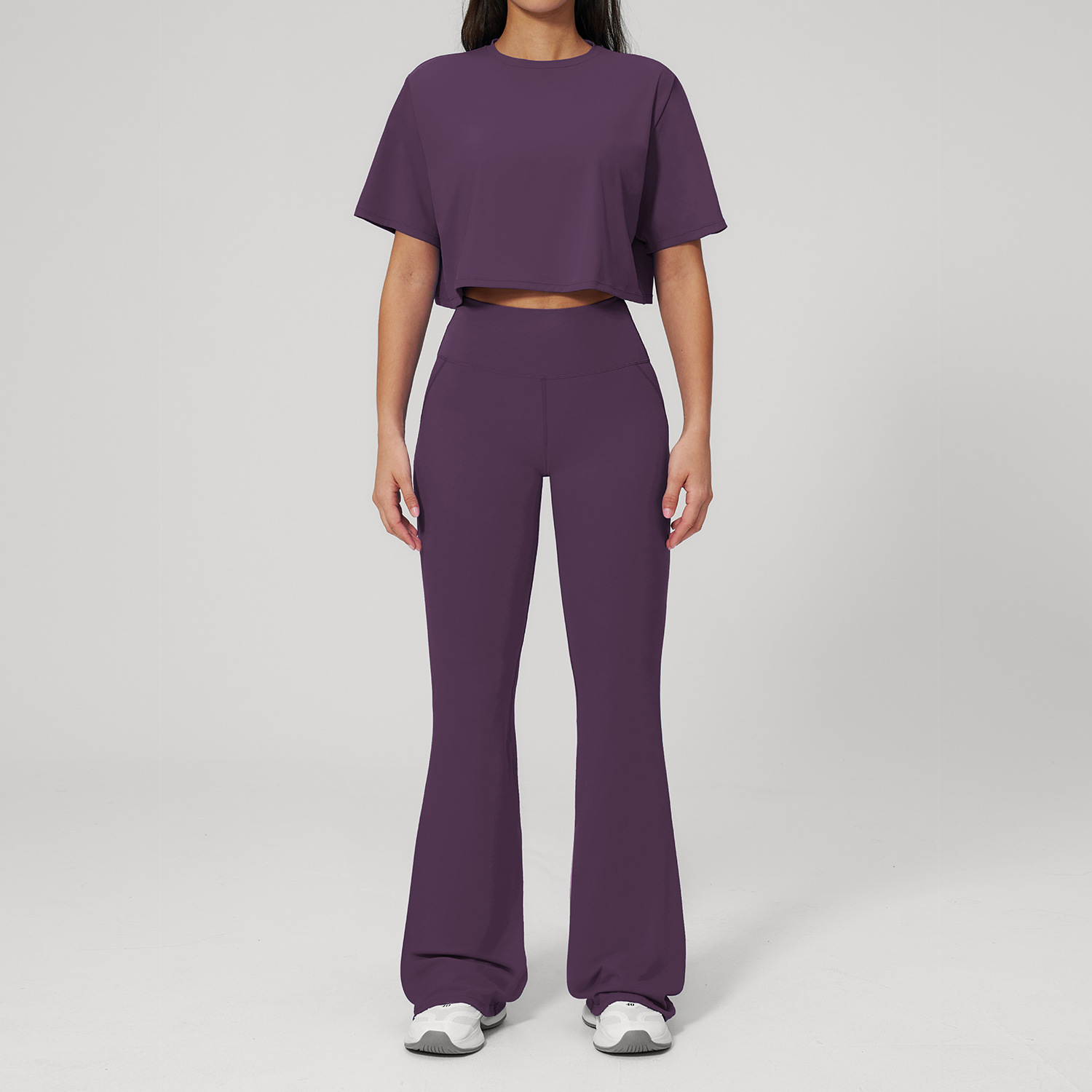 2ピースヨガセット スポーツウェア ジムスーツ レディース  - Winter Clothing Trends For Women のレビューと価格