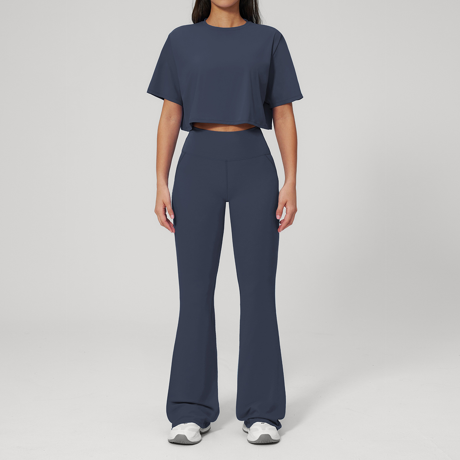 2ピースヨガセット スポーツウェア ジムスーツ レディース  - Winter Clothing Trends For Women のレビューと価格