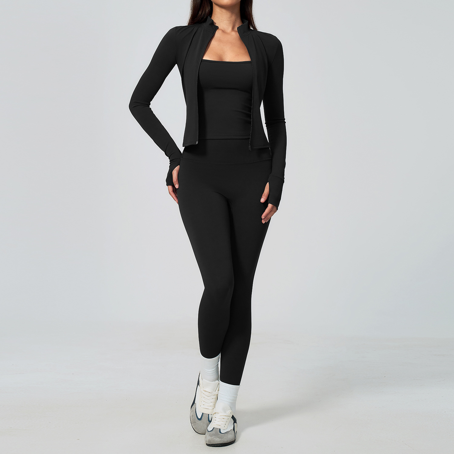 女性用ヨガセット 3点セット ワークアウトセット スポーツウ - Winter Clothing Trends For Women のレビューと価格