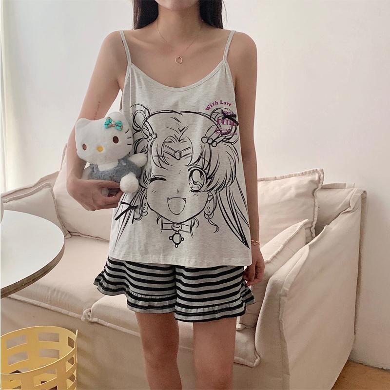 大きいサイズのレディース服 韓国風セーラームーンパジャマ 夏 - Winter Clothing Trends For Women のレビューと価格