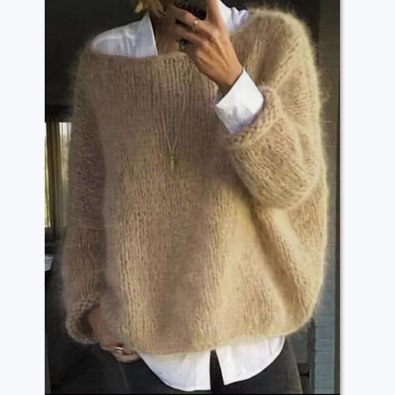 女性用長袖ニットセーター,ルーズセーター,コートデザイン,カ - Winter Clothing Trends For Women のレビューと価格